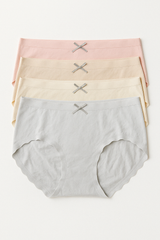 Quần lót nữ cotton có nơ vải thoáng mát, co dãn tốt, tạo cảm giác dễ chịu BOM Sister MUQ204