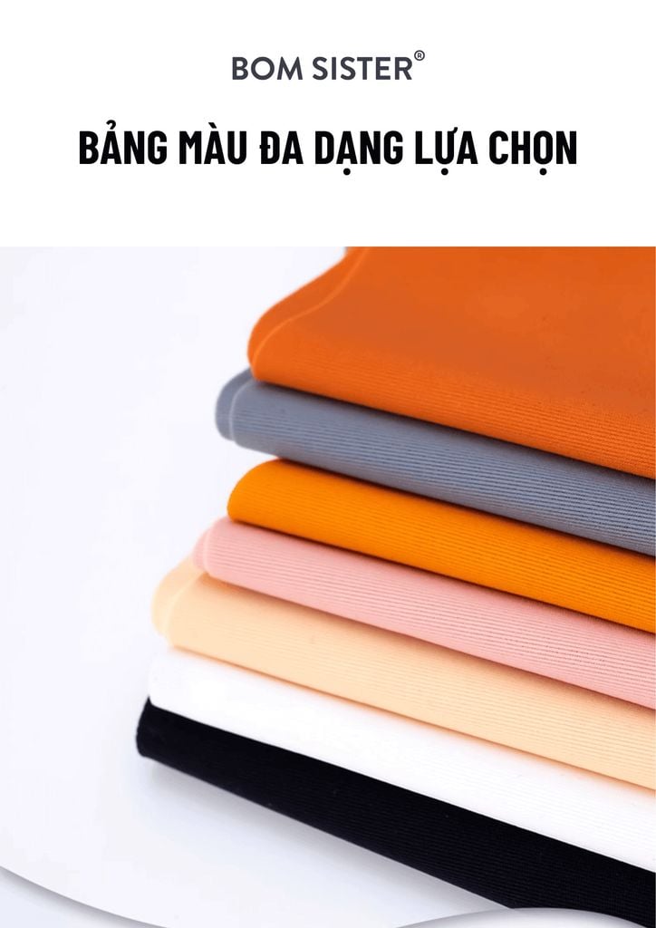 Quần lót nữ chất su màu trơn cắt viền lượn sóng không đường may đáy hai lớp BOM SISTER MUQ2202