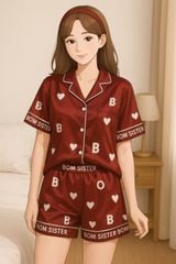 Đồ ngủ, đồ mặc nhà, vải lụa dể thương đầy phong cách BOMSister x Munii MN2024