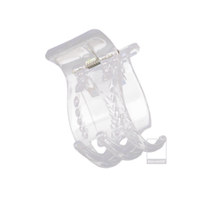 Phụ kiện kẹp tóc càng cua đơn giản tiện dụng màu trong suốt hot trend PK2050