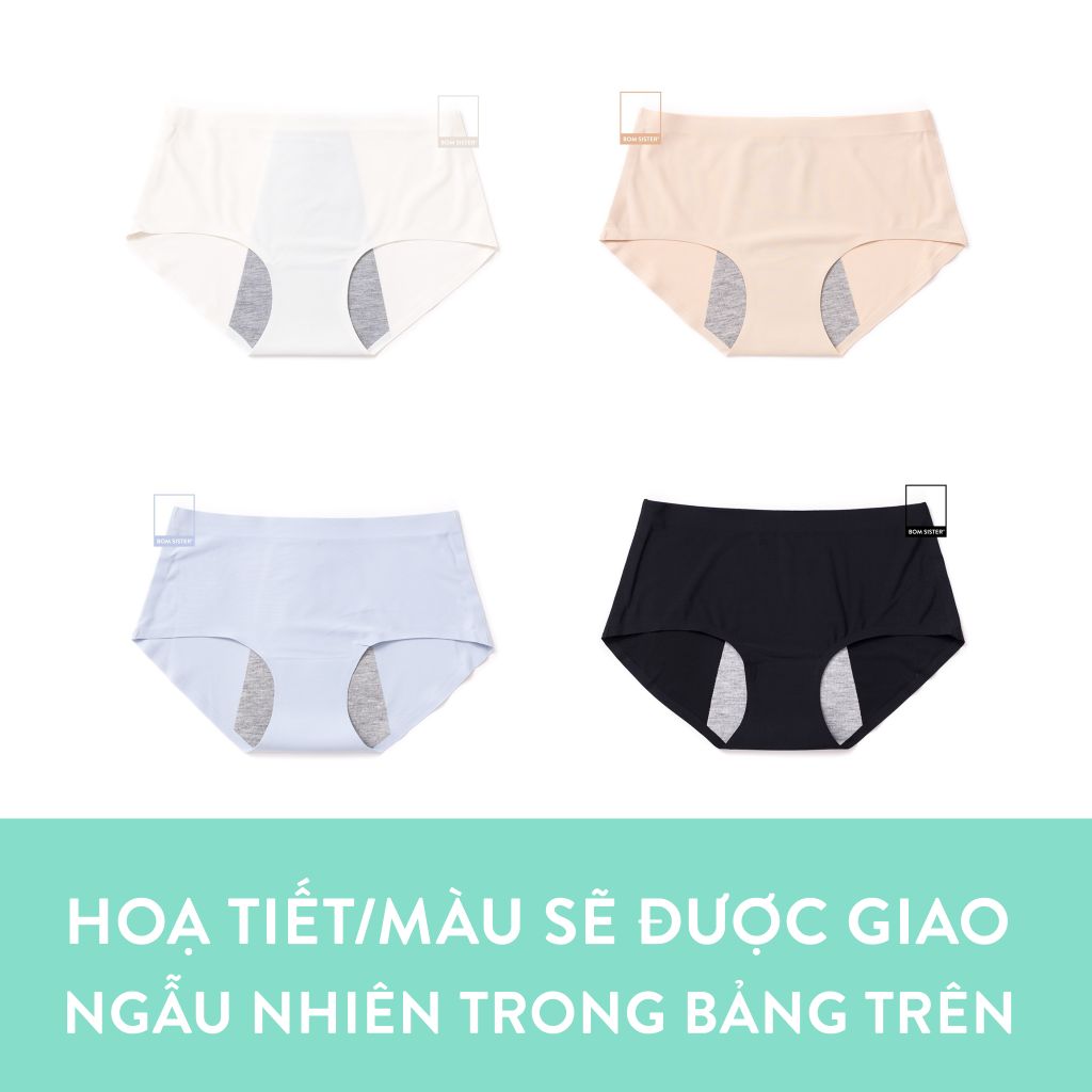 Quần lót su đúc màu trơn chuyên dụng ngày nguyệt san BOM SISTER Q6626