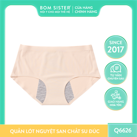 Quần lót su đúc màu trơn chuyên dụng ngày nguyệt san BOM SISTER Q6626