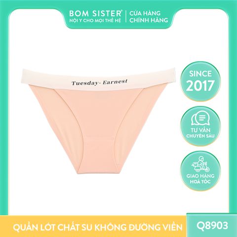 Quần lót nữ vải lạnh mềm mại dáng vừa vặn đáng yêu màu sắc 7 ngày BOM SISTER Q8903