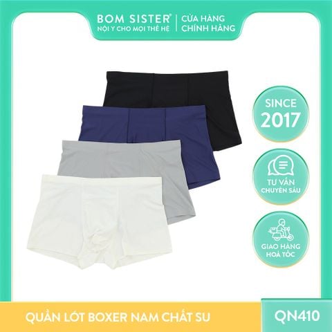 Quần đùi lót nam boxer chất su thông hơi BOM SISTER QN410