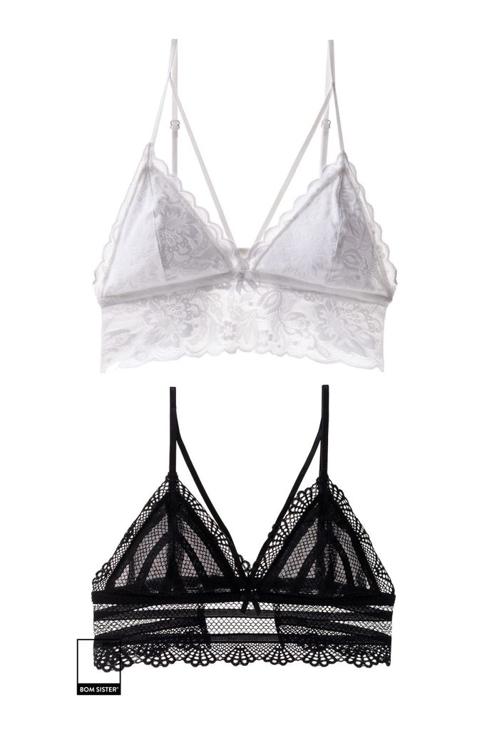 Áo bra ren chữ V dây chéo ngực không gọng siêu gợi cảm BR140