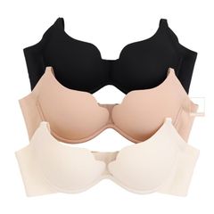 Áo lót có gọng mút mỏng màu trơn cúp xéo BOM SISTER A2013