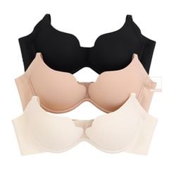 Áo lót có gọng mút mỏng màu trơn cúp xéo BOM SISTER A2013