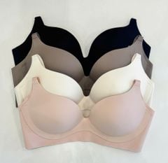 Áo lót nữ chất su, không gọng, mặc được trang phục hở lưng, thoáng mát lưng BOMSISTER MU2610