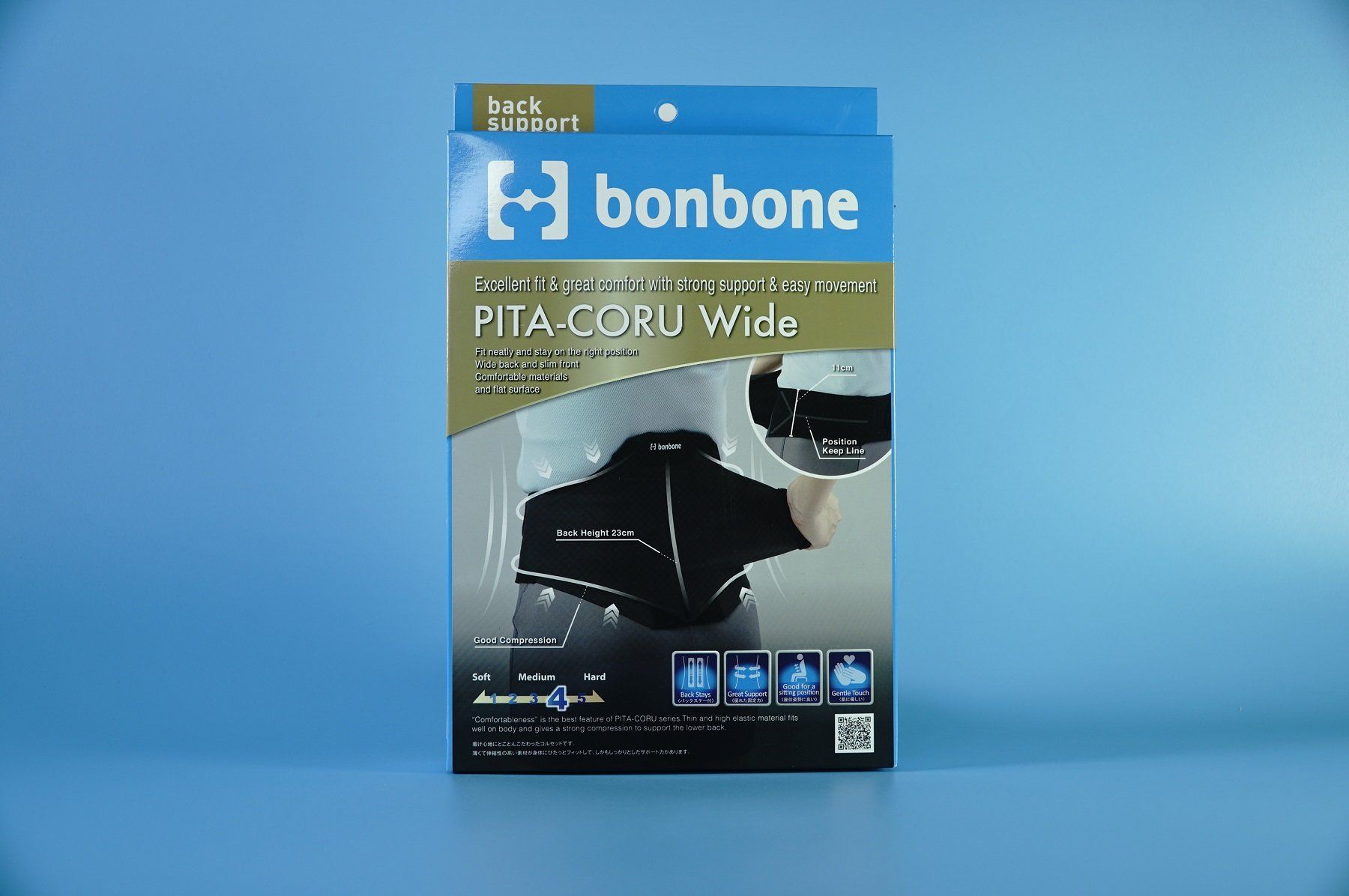  Đai hỗ trợ thắt lưng Bonbone Pita Coru Wide bảo vệ thắt lưng - 4 Size 