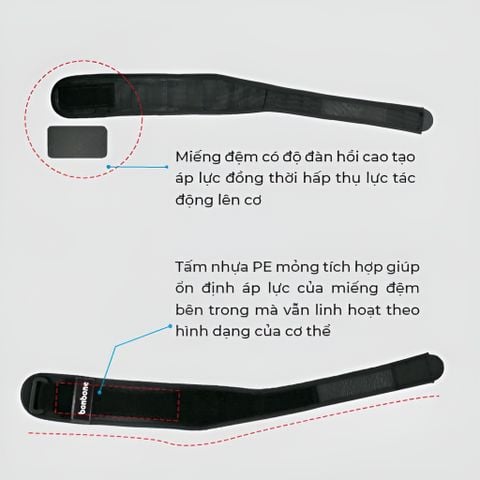  Đai nẹp khuỷu tay nâng cao Bonbone Adv Sports Elbow - 1 Size 
