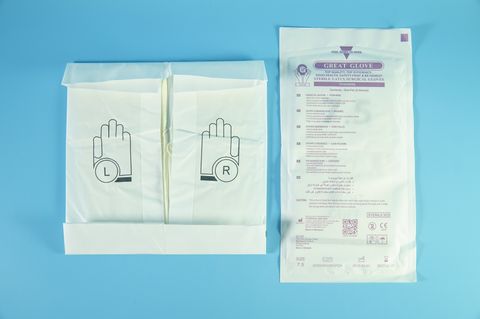  Găng tay phẩu thuật GREAT GLOVE có bột tiệt trùng, vô khuẩn, dai, chắc - Nhiều cỡ 