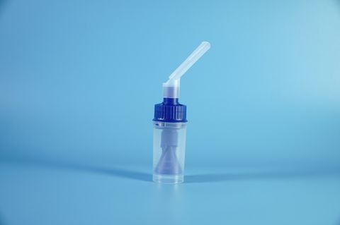  Phụ kiện bầu xông khí dung có van điều tiết lưu lượng máy xông khí dung - Tặng ống ngậm 