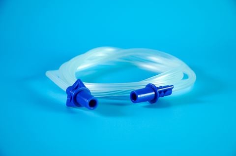  Phụ kiện dây nối dẫn khí máy xông khí dung 2 đầu bọc PVC tương thích mọi máy - Dài 150cm 