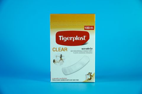  Băng cá nhân trong suốt Tigerplast CLEAR vết thương nhỏ - Hộp 100 cái 