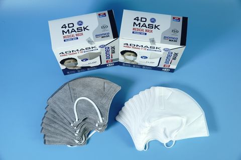  Hộp 20 cái khẩu trang y tế 4 lớp Biomeq Mask 4D mềm mịn, kháng khuẩn - Nhiều màu 