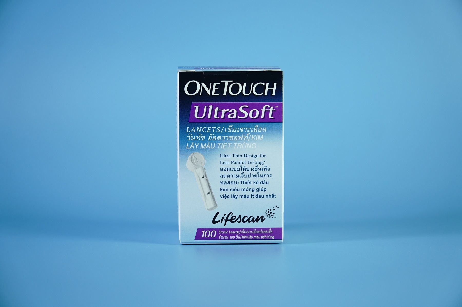  Hộp 25 & 100 kim lấy máu bút lấy máu máy đo đường huyết Lifescan Onetouch Ultrasoft 