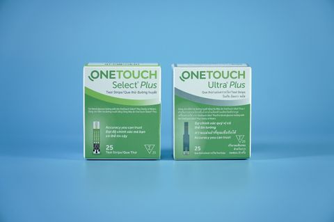  Hộp 25 que thử đường huyết máy Lifescan Onetouch Select Plus 