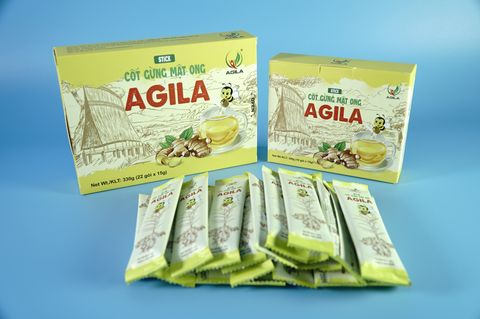  Hộp nước tinh chất cốt gừng mật ong Agila đặc sản - Hộp 10 & 22 gói 