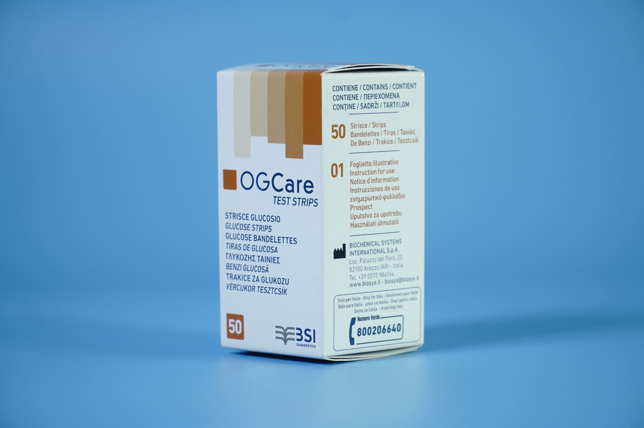 Hộp 50 que thử đường huyết OGCare Test Strips Glucose 50 cho máy đo đường huyết OGCare 
