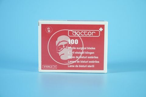  Lưỡi dao mổ số 23 Doctor RIBBEL ẤN ĐỘ lưỡi thẳng, bản nhỏ, đầu mũi bầu - Hàng đẹp 