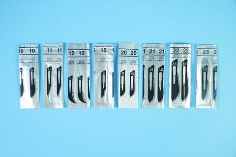  Hộp 100 lưỡi dao mổ Doctor RIBBEL ẤN ĐỘ lưỡi dao phẩu thuật siêu bén số 10,11,12,15,20,21,22,23 - Hàng đẹp 