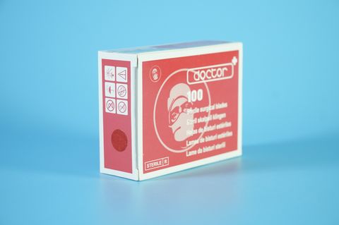  Lưỡi dao mổ số 12 Doctor RIBBEL ẤN ĐỘ lưỡi cong, bản nhỏ, đầu mũi nhọn - Hàng đẹp 