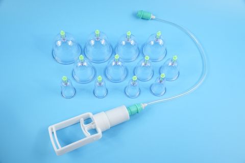  Bộ dụng cụ giác hơi Thái ZA gồm 12 ống giác hơi nhựa + bơm tay 