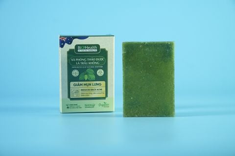  Xà phòng thảo dược Lá trầu không Biohealth giảm mụn, sạch da, mẩn đỏ - Bánh 100gr 