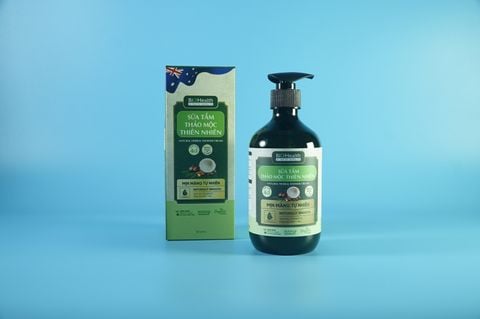  Sữa tắm thảo mộc thiên nhiên Biohealth da mịn màng, ngừa mụn lưng - Chai 470ml 