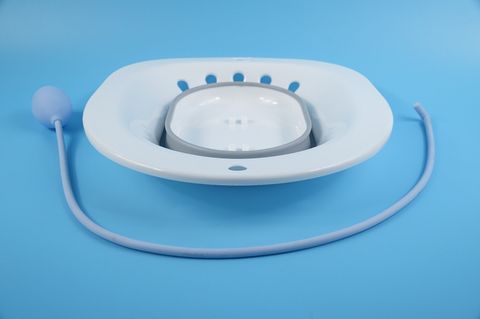  Bô phụ sản, chậu ngâm xông vùng kín có vòi rửa - 39x36,5cm vệ sinh vùng kín 