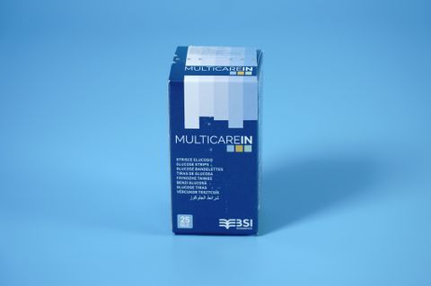  Hộp 25 que đo đường huyết Multicarein Glucose Strips 25 cho máy Multicarein 