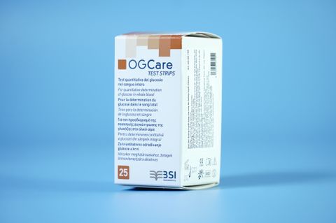  Hộp 25 que thử đường huyết OGCare Glucose Strips 25 que cho máy OGCare 