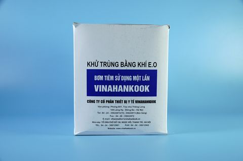  Hộp 100 bơm tiêm 10cc VINAHANKOOK bơm tiêm y tế xilanh 10ml vô trùng - Tặng kim / Nhiều cỡ 