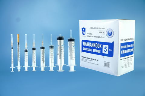  Hộp bơm tiêm y tế 1cc,3cc,5cc,10cc,20cc,50cc VINAHANKOOK các cỡ - Tùy chọn 
