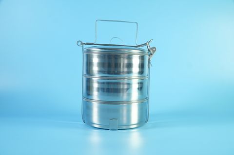  Cặp lồng đựng cơm inox bệnh nhân cà men giữ nhiệt y tế RMD, hộp cơm bệnh viện - Có quai 3 & 4 tầng 