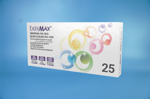  Hộp 25 que thử đường huyết máy Easymax TAG và Easymax MU 