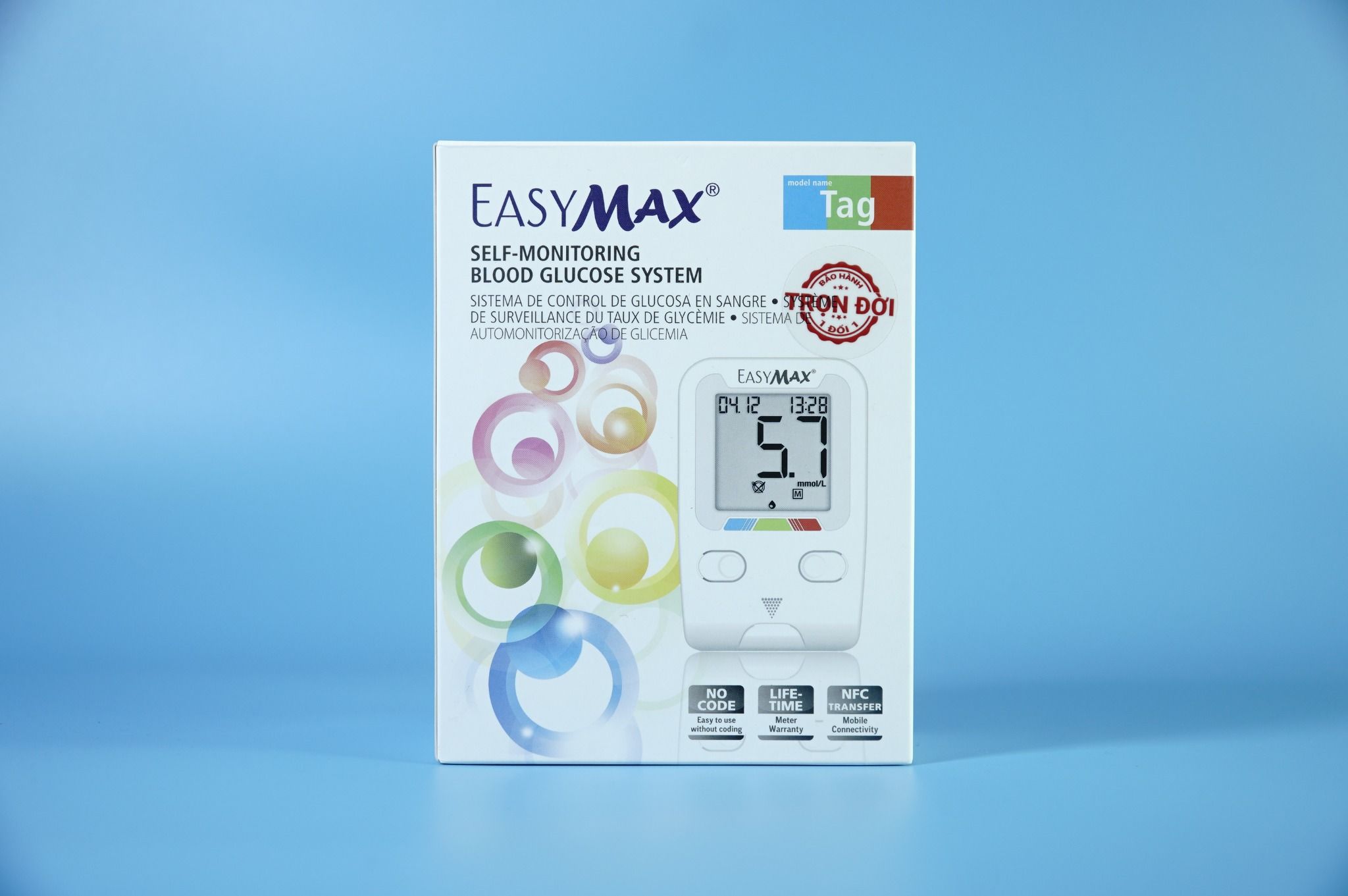  Máy đo đường huyết EasyMax TAG đo tiểu đường 