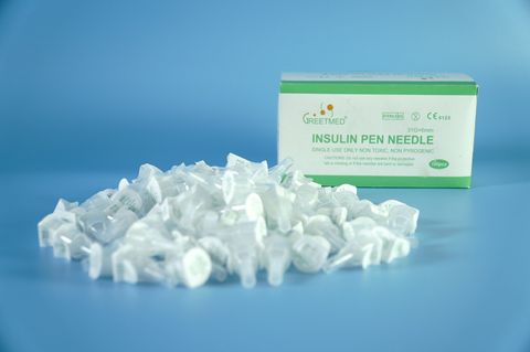  Đầu kim bánh ú chích tiểu đường Insulin Greetmed dùng 1 lần - Tùy chọn 