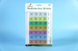  Hộp thuốc 7 ngày, hộp chia thuốc ngày & tuần GREETMED trong suốt có chữ nổi Braille cho người mù - Nhiều màu 
