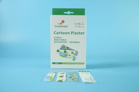  Băng cá nhân trẻ em GREETMED băng y tế thú cưng - Hộp 100 cái 7,2x1,9cm 