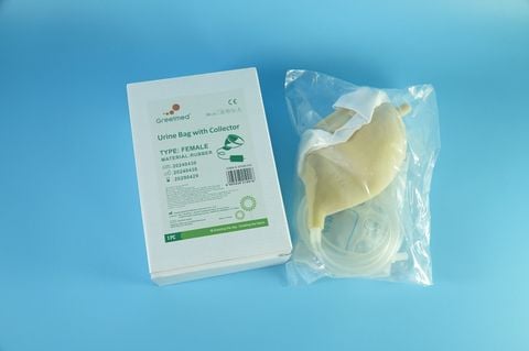  Dụng cụ quần hỗ trợ tiểu GREETMED có capot tiểu, dây tiểu & túi tiểu - Cao su & silicone tái sử dụng 