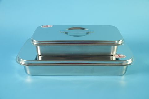  Hộp đựng thiết bị y tế, dụng cụ phẩu thuật inox VIET SPACE đúc nắp rời có quai - Dày, Nhiều cỡ 