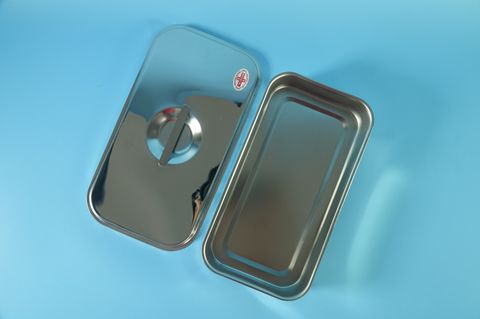  Hộp đựng thiết bị y tế, dụng cụ phẩu thuật inox VIET SPACE đúc nắp rời có quai - Dày, Nhiều cỡ 