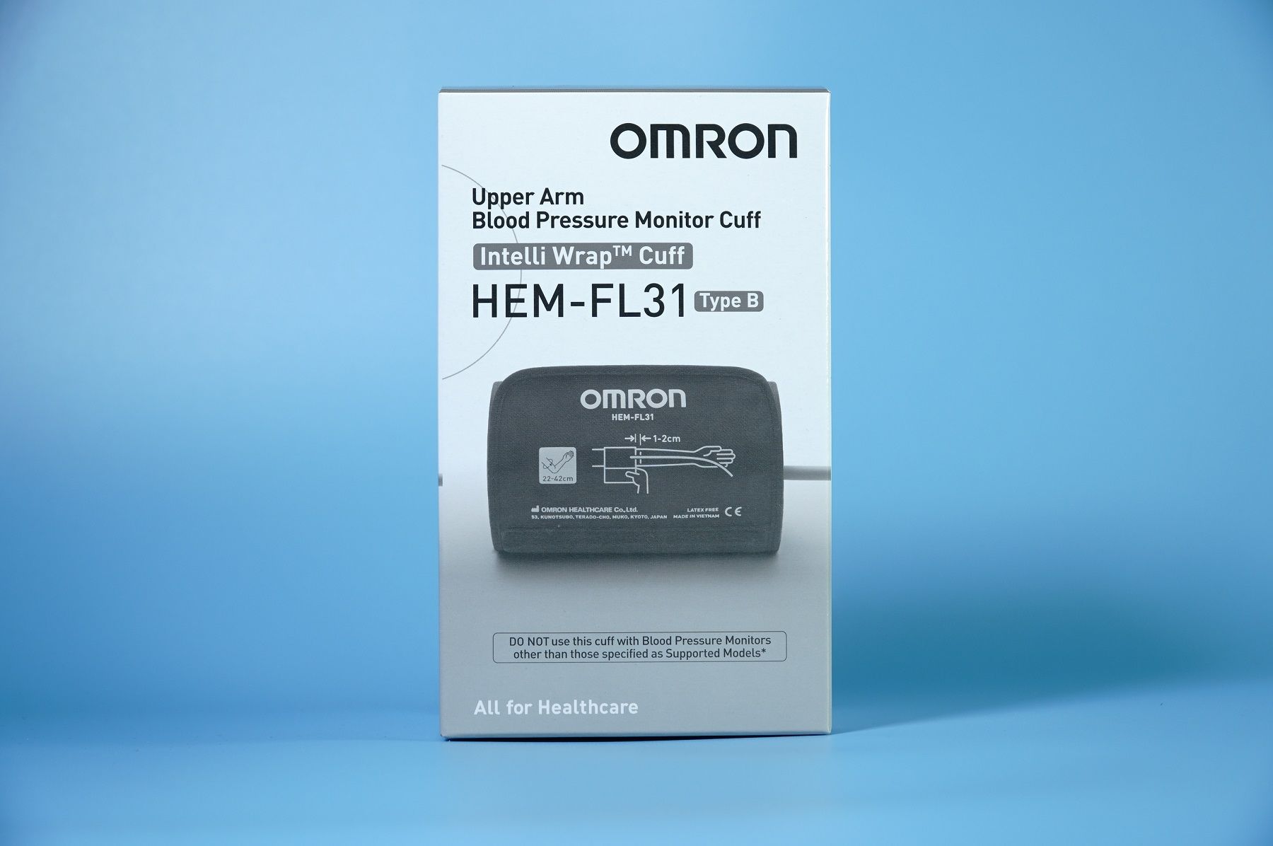  Phụ kiện vòng bít cứng Intelli Wrap Cuff máy đo huyết áp bắp tay Omron HEM-7156/7361T 