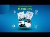  Hộp khẩu trang N95 bảo hộ 5 lớp Biomeq Mask N95 kháng khuẩn trắng mềm mịn, xử lý tĩnh điện 