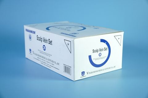  Hộp 50 kim bướm truyền tĩnh mạch VINAHANKOOK có kim và dây - Vỉ Blister, nhiều cỡ 