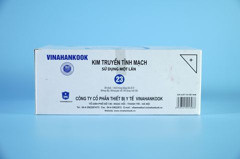  Hộp 50 kim bướm truyền tĩnh mạch VINAHANKOOK có kim và dây - Túi PE, nhiều cỡ 