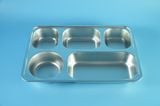  Khay cơm inox giữ nhiệt y tế bệnh viện RMD - Khay cơm bệnh nhân 5 ngăn có nắp, inox 304 