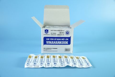  Đầu kim tiêm y tế VINAHANKOOK cho bơm tiêm các loại - Cỡ 26G đến 18G 