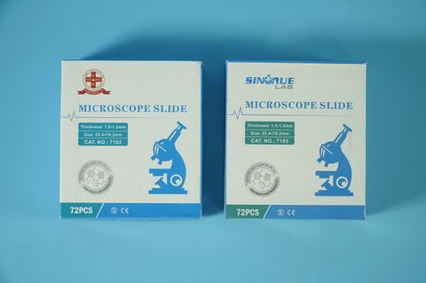  Lam kính hiển vi SINTRUE lam kính hiển vi trơn 7105 và nhám 7102 - 25.4x76.2mm, 72 miếng 